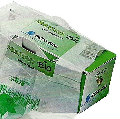 PZ 600 Sac de plastique biologique 23 x 50 Sachet Shoppers Sac avec manche Enveloppe pour denrées alimentaires cabas à rouleau