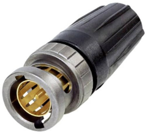Neutrik NBNC75BDD6X BNC Connector Plug, Straight 75Ω, 1 Piece