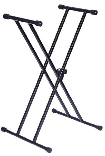 Kinsman Double Frame Keyboard Stand, Black