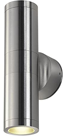 SLV Wandlampe ASTINA für die Außenbeleuchtung von Wänden, Wegen, Eingängen/LED Strahler, Wandleuchte, Up- and Down-Light, Aussenleuchte, Gartenlampe, Wegeleuchte/2x GU10, max. 11W