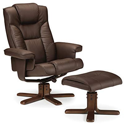 Julian Bowen Malmo Ruhesessel mit Hocker, Braun