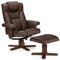 Julian Bowen Malmo Ruhesessel mit Hocker, Braun