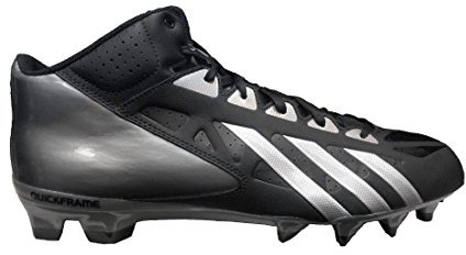 adidas Men's Filthy Quick Mid Molded Football Cleats, Black|Black|Titanium, Size 10.5?ß