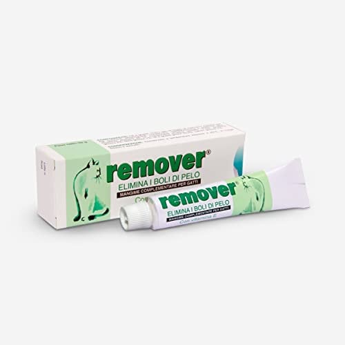 Remover Gatto - Mangime Complementare Per Gatti All'Aroma Di Pesce Per Rimuovere I Boli Di Pelo. Mangime Complementare Gatto Con Vitamina E. 1 Tubetto da 50 grammi