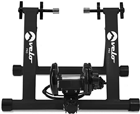Turbo Trainer für Berg und Rennrad Variable Geschwindigkeit Resistance Innen- Turnschuhe by Velo Pro (Schwarz)