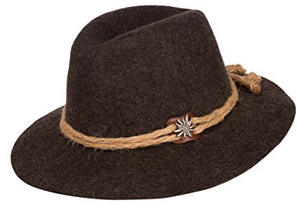 Faustmann Hüte & Mützen Trachten - Hut 033 - Landhaushut Loden - anthrazit, Größe 58