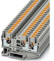 Phoenix Contact PT 6-TWIN Durchgangsreihenklemme, Zubehör, 4046356495950, NS4900590, Grau, Federzuganschluss, Thermoplast, 35 mm Hutschiene