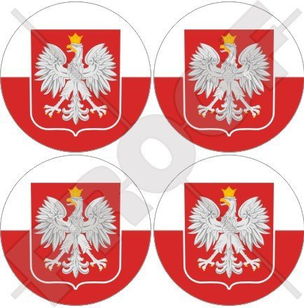 Polen Polska Polish 50 mm (5,1 cm) Vinyl bumper-helmet Sticker, Aufkleber X4