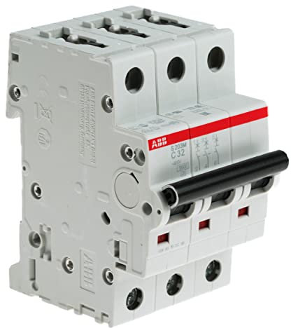 ABB 2 cds273001r0324 Système Pro M Compact Disjoncteur miniature différentiel triphasé, triple Pole, Type C, 32 A Courant nominal, 88 mm H x 52,5 mm W x 69 mm D