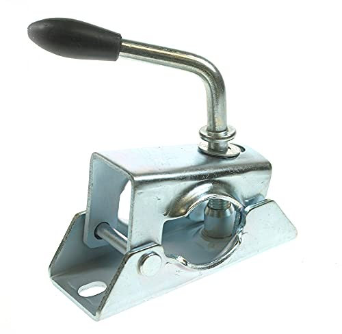 Maypole 42 mm Steel Split Clamp Suitable for 42 mm Jockey Wheels and Prop Stands Zinc Plate Finish