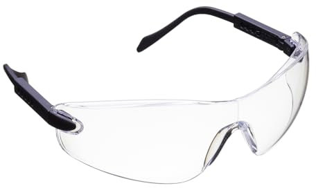Blackrock Safety Glasses Clear With Arm Adjust, Polycarbonate Anti-Scratch Lens, For Work, Eye Protection, Protective, Shooting, Cycling, Mens Womens Unisex, Good Viewing, Laboratory, Gardening