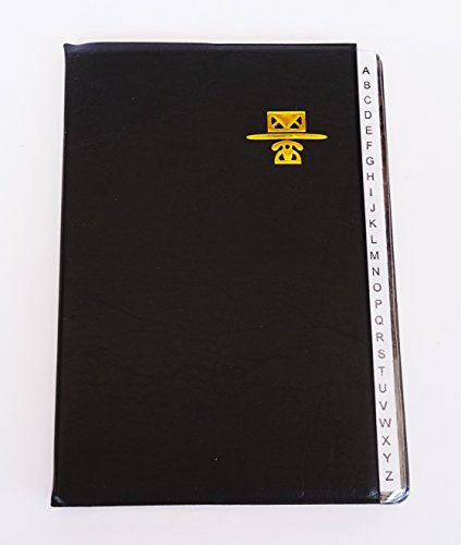 Ai-De-Chef persönliches Schwarz Telefon- und Adressbuch, Groß, 12,7 x 17,8 cm