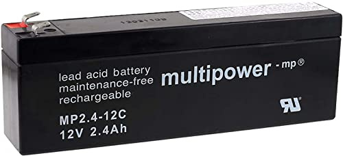 Mutlipower Bleisäure Akku MP2,4-12C zyklenfest, 12V, 2,4Ah Lead-Acid