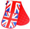 Double Oven Gloves with Union Jack Print, London Collectable Souvenir