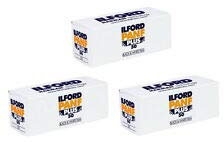 Ilford Panf 120 Schwarzweiß-Filmrolle, 3er-Pack