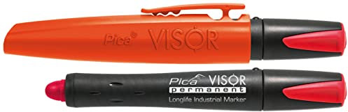 Pica 990/41 Permanentmarker/Industrial Marker | extrem unempfindlich und vielseitig, wasserfest, trocknet nie aus | Farbe: blau, Minendurchmesser: 10 mm, Länge: 85 mm