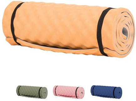 Highlander Unisex-Adult Isomatte Comfort Camper, Orange, 180 x 50 x 1.5 cm