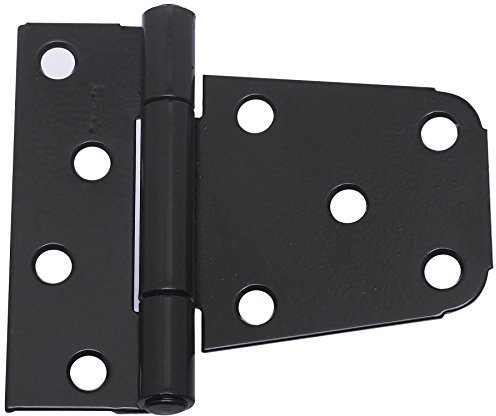 National Hardware N220-129 V287 extra schwere Torscharniere in Schwarz, 2 Stück, 8,9 cm