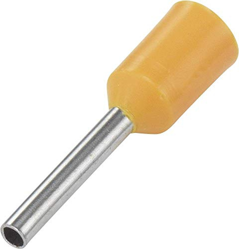 Vogt Verbindungstechnik 470609 Aderendhülse, 4 mm² x 9 mm, teilweise isoliert, Orange, 100 Stück