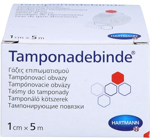 TAMPONADEBINDE 1 cmx5 m steril Hartmann 1 St