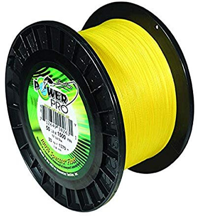 Power Pro 21100083000Y Spectra Fiber Angelschnur, geflochten, 3,6 kg/3000 yd, Hi-Vis Yellow