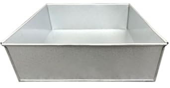 EUROTINS Single Square Birthday Wedding Anniversary Cake Tin Mould Pan 10