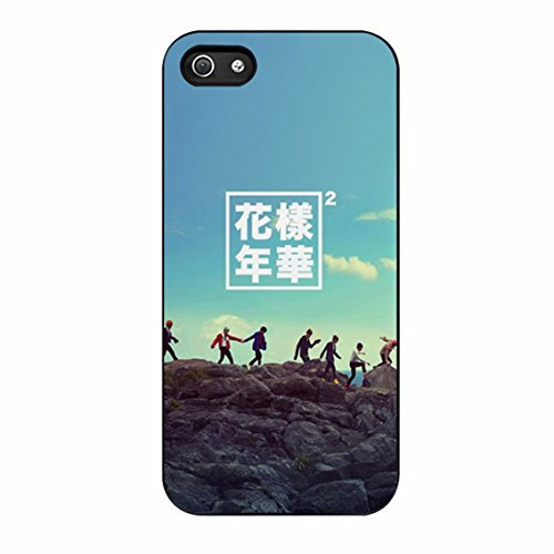 BTS Papillon iPhone 5/5S Fall (schwarz Gummi)