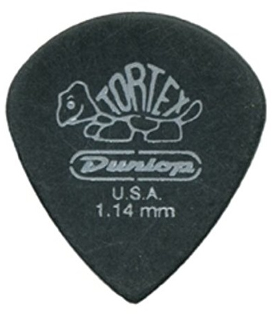 Jim Dunlop 482R1.14 Guitar Picks, 1.14 mm, Pitch Black