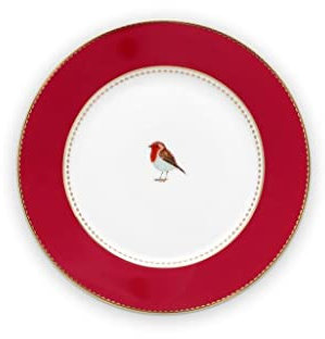 Pip Studio Love Birds Brotteller rot 17cm