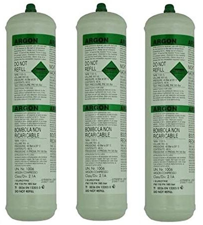 SWP Argon Disposable Gas Mig Welder Bottle 390G 60L x 3