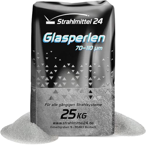 25 KG Glasperlen Strahlmittel 70-110 µm
