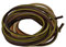 Lacci in cuoio giallo marrone per scarpe, stivali, boots 120 cm