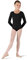Bloch Dance Girls Petit Klassischer Langarm-Tanzanzug, Schwarz, Größe 37-39