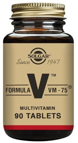 Solgar Formula VM-75 - Vitamins B, C & E - Calcium - Folic Acid - Rich in Antioxidants - Vegan - 90 Tablets