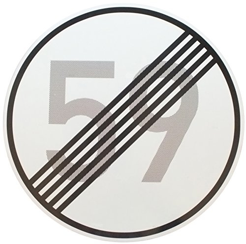 ORIGINAL Verkehrszeichen 282 ENDE 59 km/h für den 60 Geburtstag Geburtstagsschild Straßenschild Verkehrsschilder Schild Schilder Straßenzeichen Straßenschilder Geburtstagsgeschenk Straßenschilder