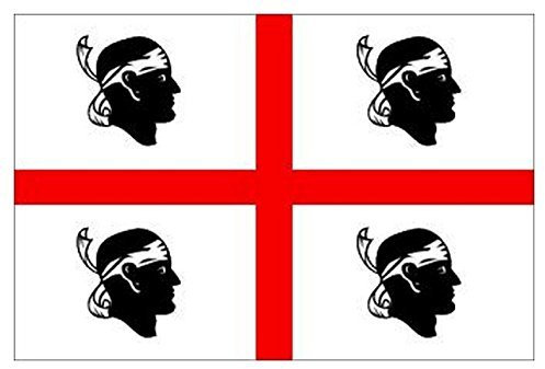 NONSOLOBANDIERE Bandiera REGIONE Sardegna CM 100X150 in Poliestere Nautico