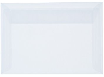 Paper24 25 Briefumschläge C6 Transparent mit Haftstreifen