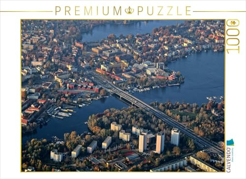 CALVENDO Puzzle Potsdam,der Humboldtring mit Humboldtbrücke, Neuer Feuerwehr und Theater | 1000 Teile Lege-Größe 64 x 48 cm Foto-Puzzle für glückliche Stunden