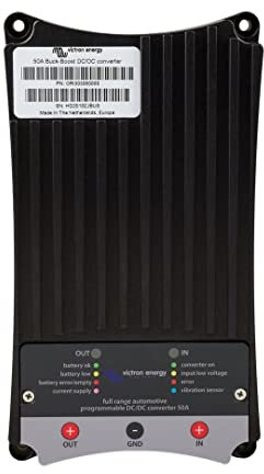 Victron Energy Buck-Boost DC-DC Konverter 50 Ampere zum Laden einer 12V oder 24V Service-Batterie in Fahrzeugen