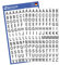 AVERY Zweckform 3720 Buchstaben Sticker 240 Aufkleber (glänzende Etiketten von A-Z, Schriftgröße 6,5 mm, wetterfeste Folie, selbstklebend, permanent, Alphabet zum Dekorieren, Gästebuch, Fotoalbum)