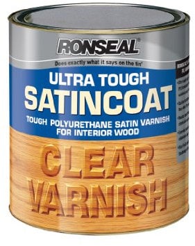 Ronseal UTVSC750 750ml Ultra Tough Internal Clear Satincoat Varnish