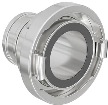 Wiltec Storz Kupplung C 52mm Druckkupplung mit langem Stutzen Schlauchkupplung aus Aluminium