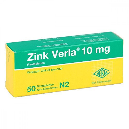 ZINK VERLA 10 mg Filmtabletten 50 St