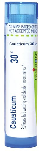 Boiron Causticum 30C, 80 Pellets, Homeopathic Medicine for Bed-wetting and Bladder Incontinence | Single-medicine homeopathic pellets for Bed-Wetting & Bladder Incontinence. Size: 80 Pellets.