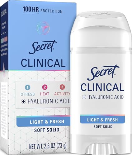 Secret Clinical Strength, Light and Fresh Scent-Advanced Solid, Deodorant