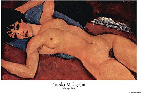 1art1 Amedeo Modigliani Poster Liegender Akt, 1917 Plakat | Bild 91x61 cm