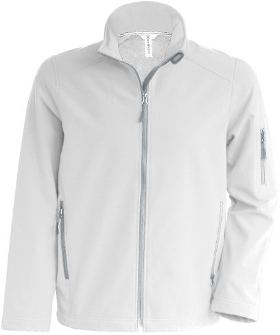 Kariban Mens Contemporary Softshell 3 Layer Performance Jacket (XL) (White)