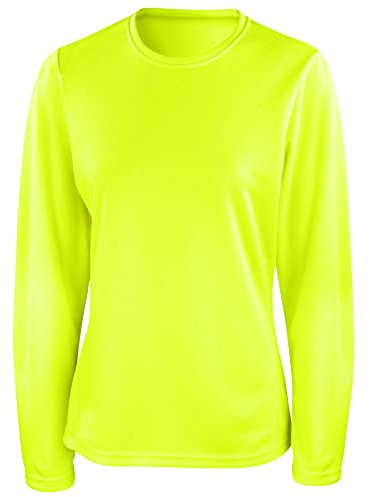 Spiro Ladies/Womens Sports Quick-Dry Long Sleeve Performance T-Shirt (M) (Lime Green)