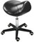 Master Massage Sattelhocker Sattel Hocker Rollhocker Drehhocker Arbeitshocker Praxishocker Kosmetikhocker Hocker (Schwarz)
