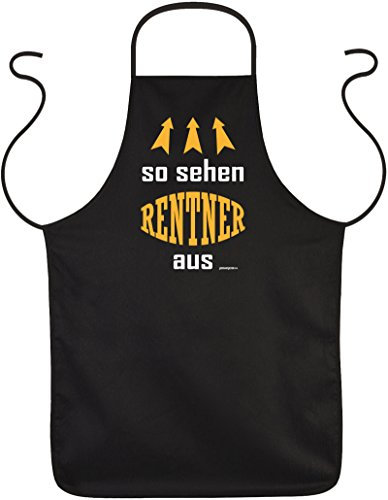 Goodman Design Lustige Schürze - Geschenk Rentner : Rentner/So sehen Rentner Kochschürze schwarz